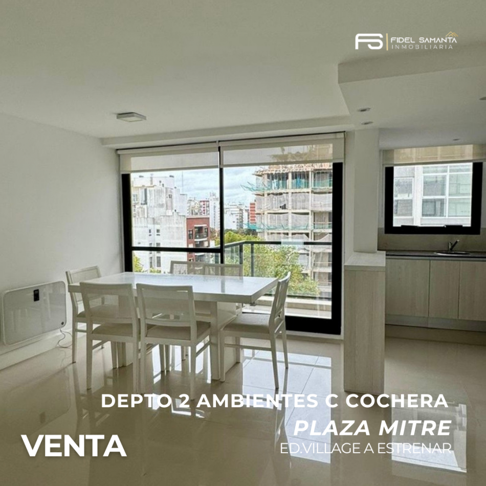 MODERNO DEPTO 2 AMB CON BALCON Y COCHERA
