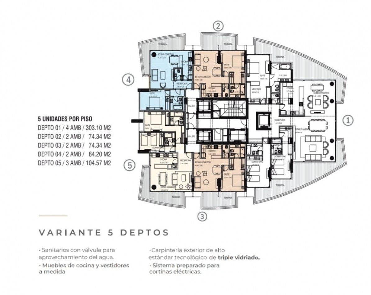 EDIFICIO UNKANNY!!! DEPTO 2 AMB C COCHERA VARESE