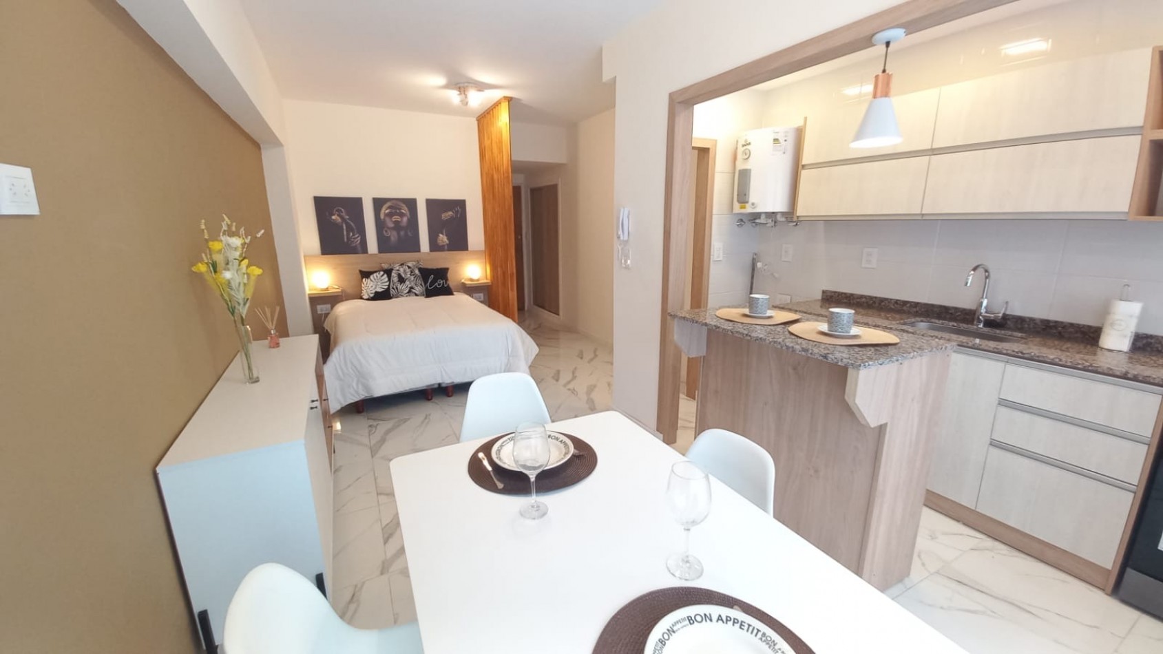 DEPTO 1 AMBIENTE TOTALMENTE RECICLADO C PATIO ALDREY