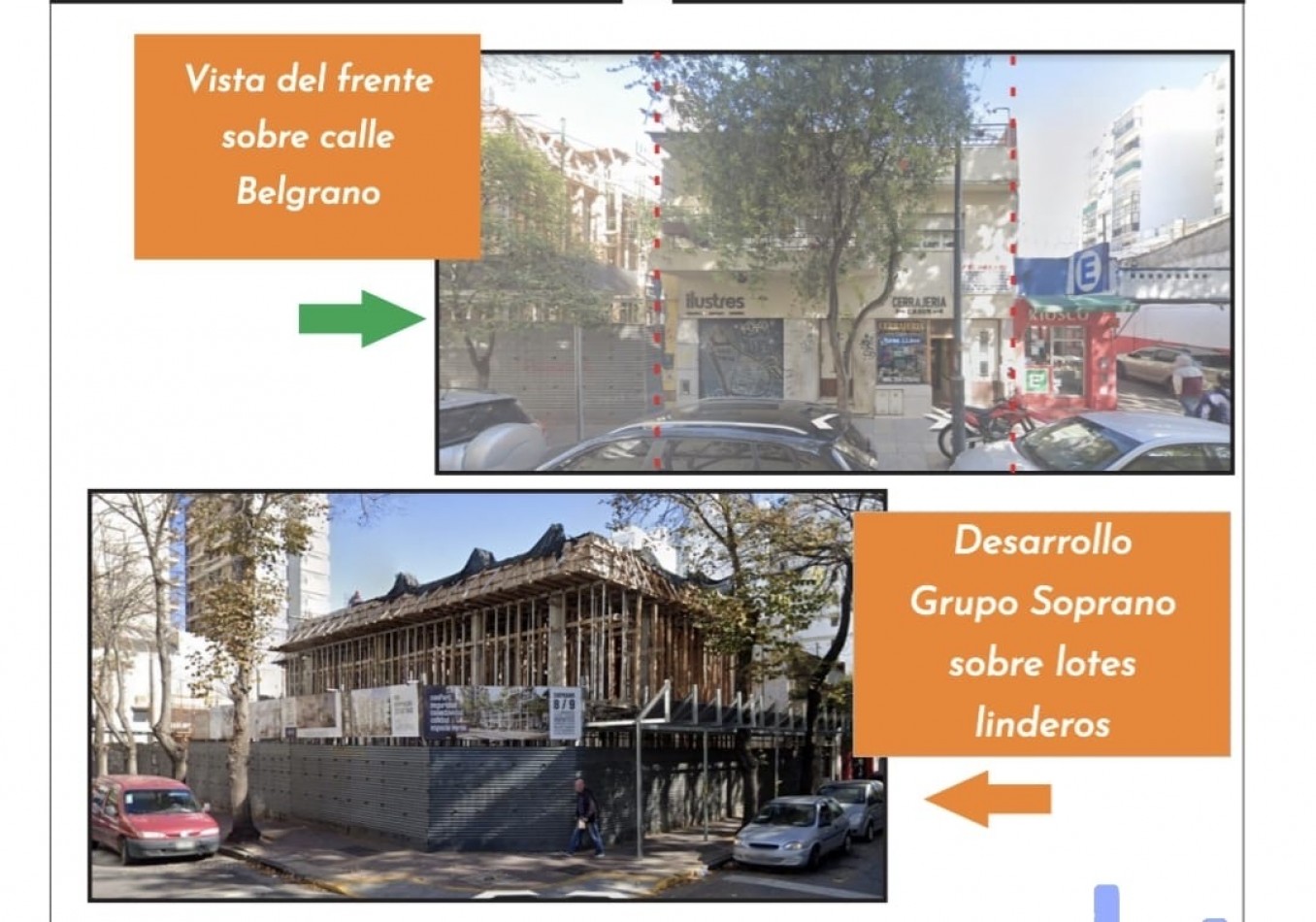 IDEAL DESARROLLO ZONIFICACION C1A!!! LOTE 280M2 C 2 LOCALES 9 DPTOS 1 CASA TIPO PH CENTRO