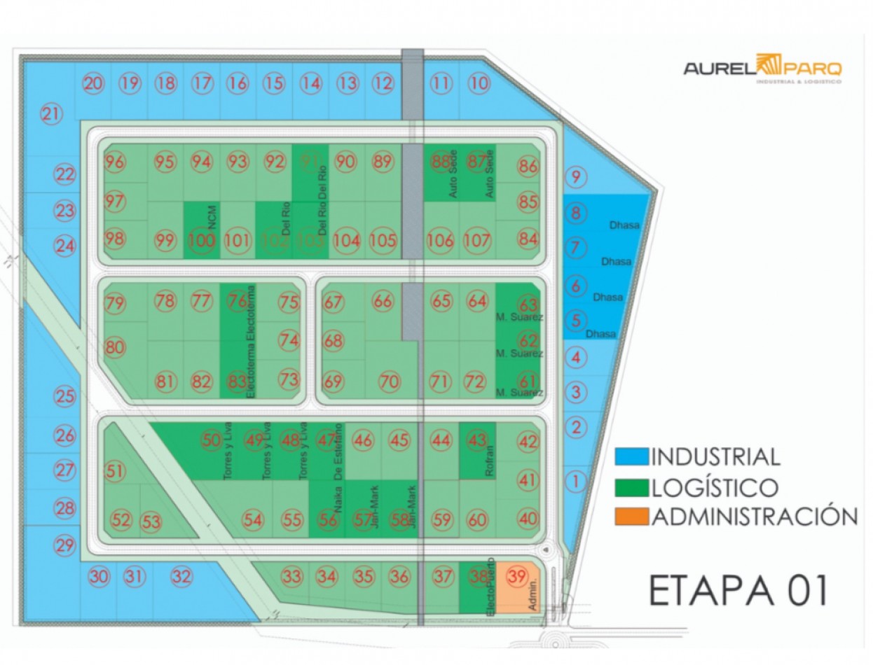 AUREL PARQ!!! NUEVO POLO INDUSTRIAL LOGISTICO Y COMERCIAL RUTA 88