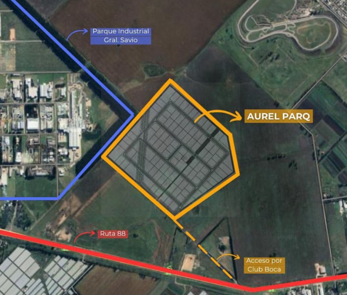 AUREL PARQ!!! NUEVO POLO INDUSTRIAL LOGISTICO Y COMERCIAL RUTA 88