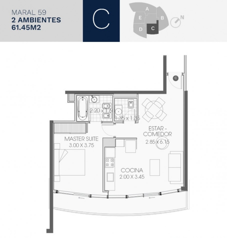 MARAL EXPLANADA!!! VISTA PANORAMICA AL MAR. DEPTO 2 AMB FULL AMENITIES PLAYA CHICA