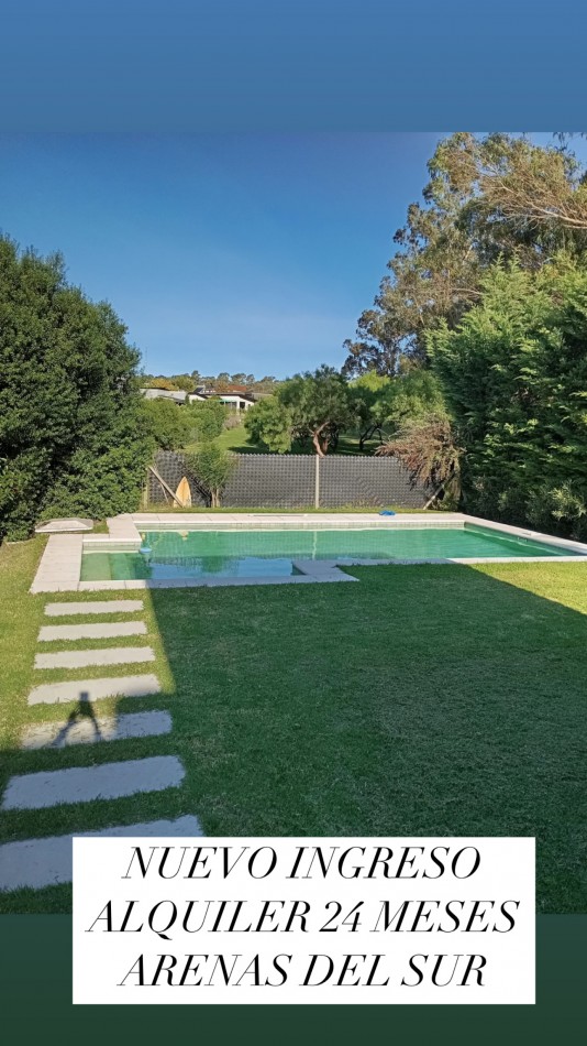 ALQUILER 24 MESES CASA CON PISCINA EN ARENAS DEL SUR