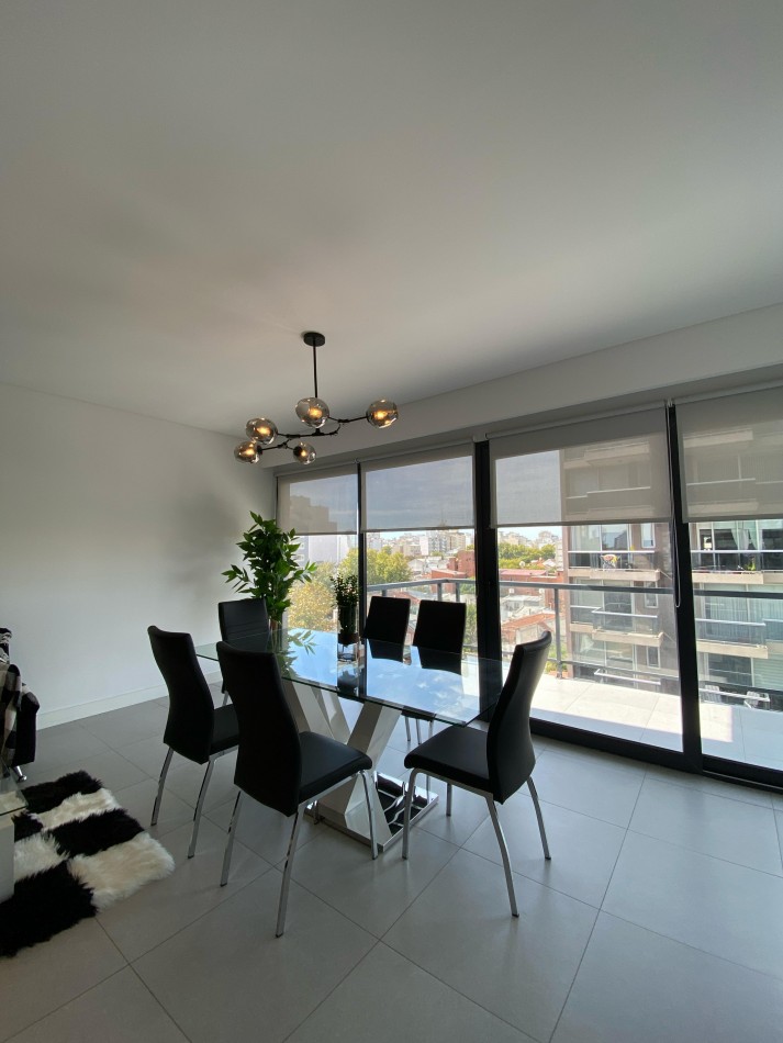 MODERNO DEPTO 3 AMB CON BALCON SALIENTE Y COCHERA AMOBLADO C QUINCHO Y JACUZZI CHAUVIN