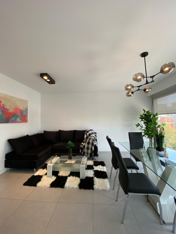 MODERNO DEPTO 3 AMB CON BALCON SALIENTE Y COCHERA AMOBLADO C QUINCHO Y JACUZZI CHAUVIN