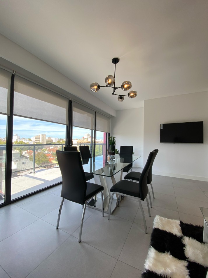 MODERNO DEPTO 3 AMB CON BALCON SALIENTE Y COCHERA AMOBLADO C QUINCHO Y JACUZZI CHAUVIN