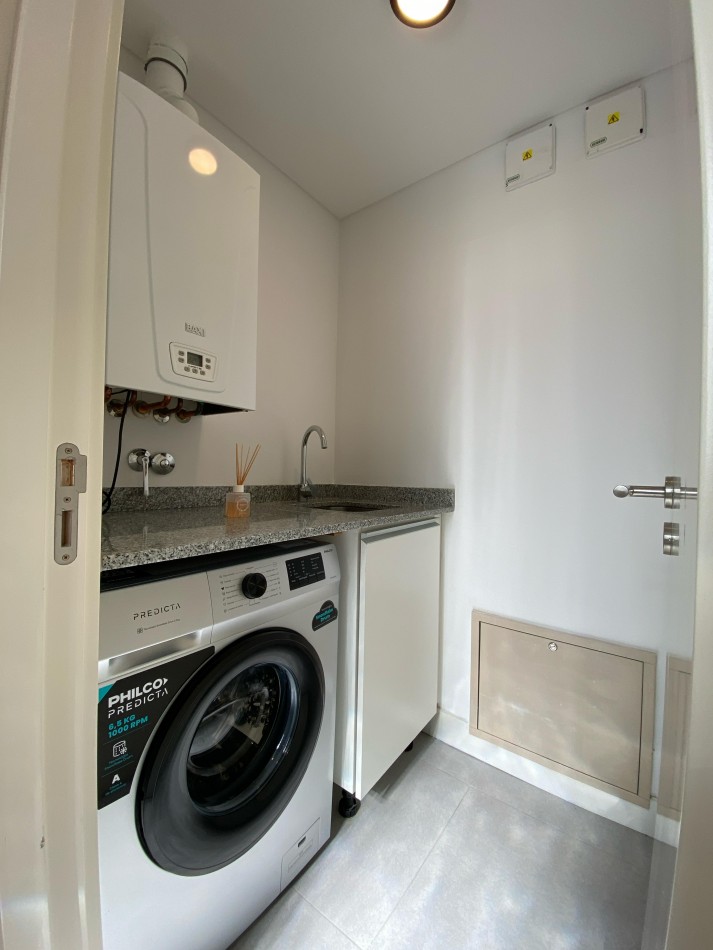 MODERNO DEPTO 3 AMB CON BALCON SALIENTE Y COCHERA AMOBLADO C QUINCHO Y JACUZZI CHAUVIN
