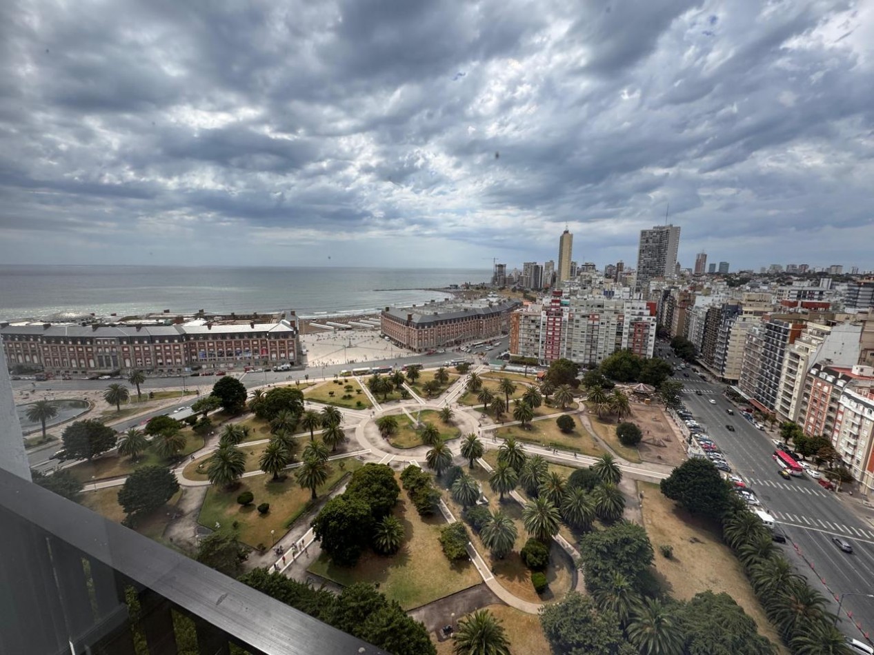 VISTA AL MAR!!! PALACIO EDEN PISO 20 DEPTO 2 AMB RECICLADO Y AMOBLADO PLAZA COLON