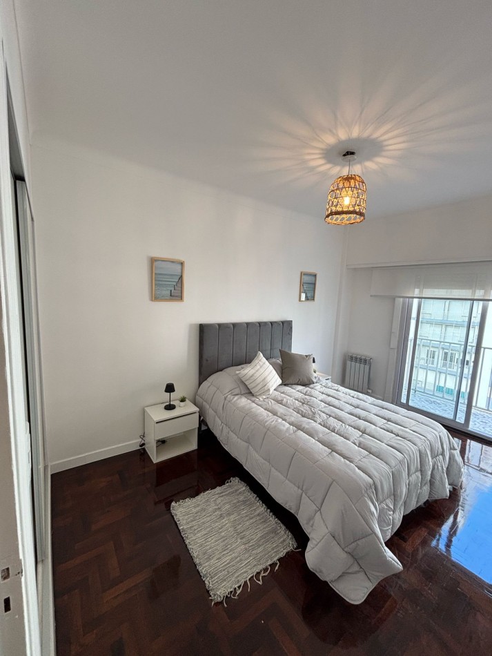 VISTA LATERAL AL MAR Y A PASOS DE LA PLAYA!!! DEPTO 3 AMB C BALCON RECICLADO Y EQUIPADO PUNTA IGLESIA