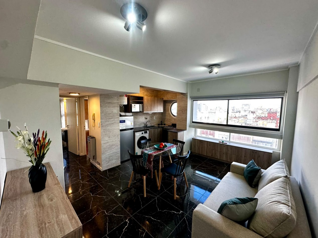 VENTA DEPTO 2 AMB C/FRENTE ABIERTO Y COCHERA CENTRO