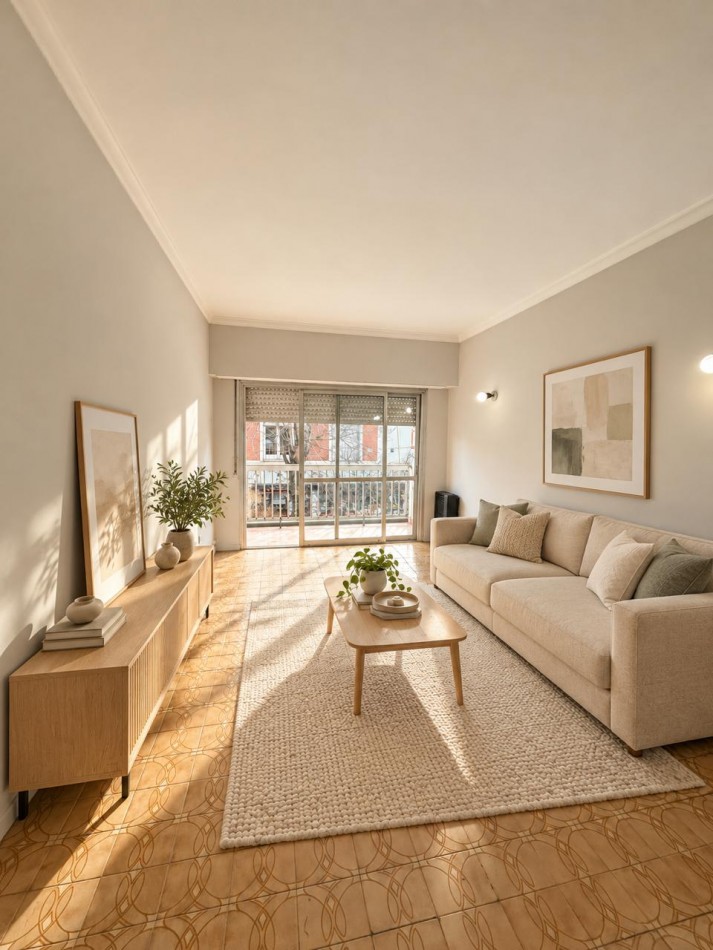 VENTA DPTO 2 AMBIENTES DE 47 MTS AL FRENTE CON BALCON ZONA CENTRO 