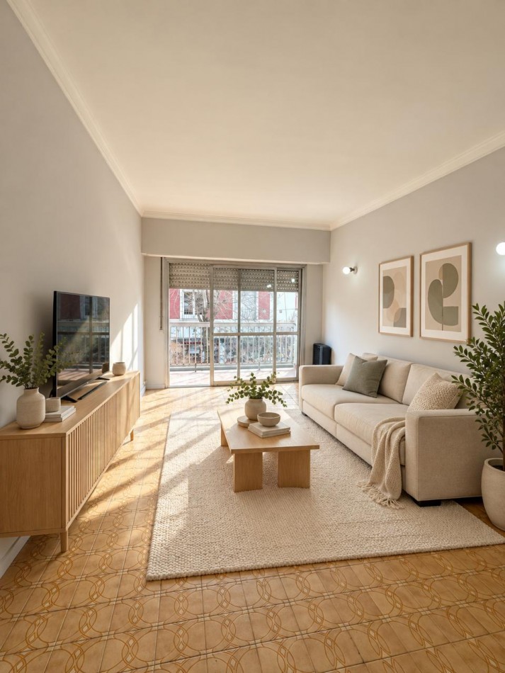 VENTA DPTO 2 AMBIENTES DE 47 MTS AL FRENTE CON BALCON ZONA CENTRO 